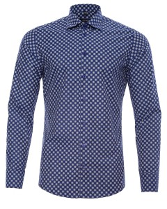 Granatowa koszula w białe wzory Oliver S343DR5