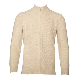 Sweter z dodatkiem wełny beżowy Oliver SW-8123