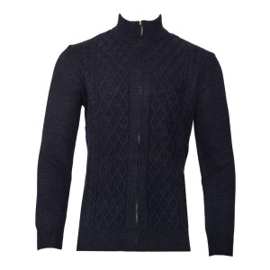 Sweter z dodatkiem wełny granatowy Oliver SW-8123