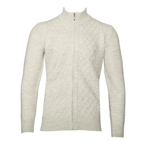 Sweter z dodatkiem wełny szary Oliver SW-8123