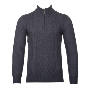 Sweter z dodatkiem wełny indygo Oliver SW-8124