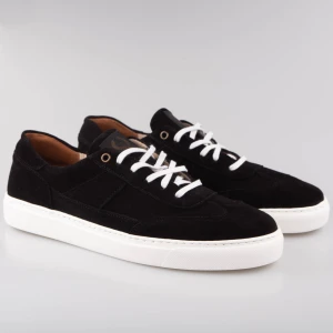 Czarne sneakersy męskie z zamszu Oliver